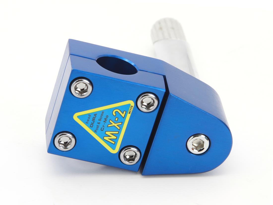 22.2 Mm Nitto Mx2 Nitto Bmx *KUWAHARA* Mx-2 Stem SP (blue/silver) BLUE