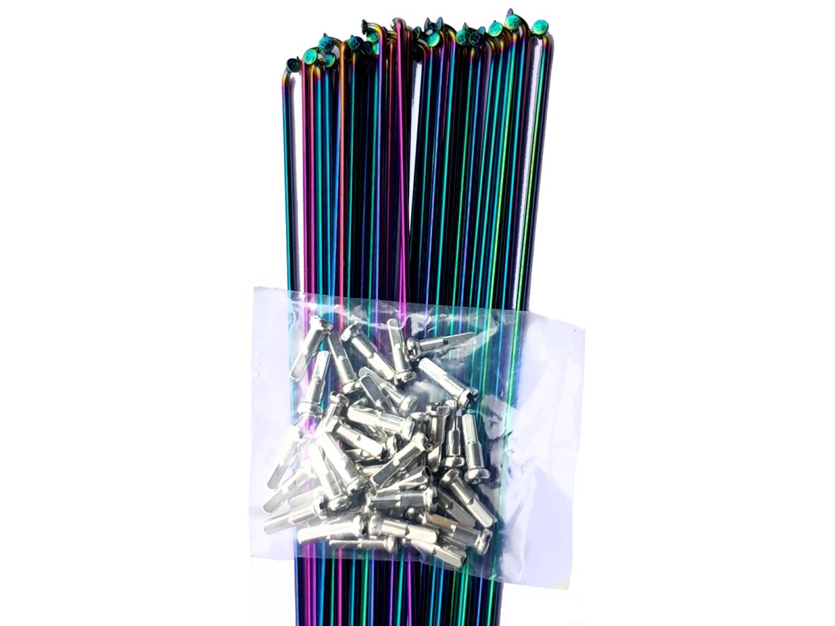 Oil slick outlet bmx spokes