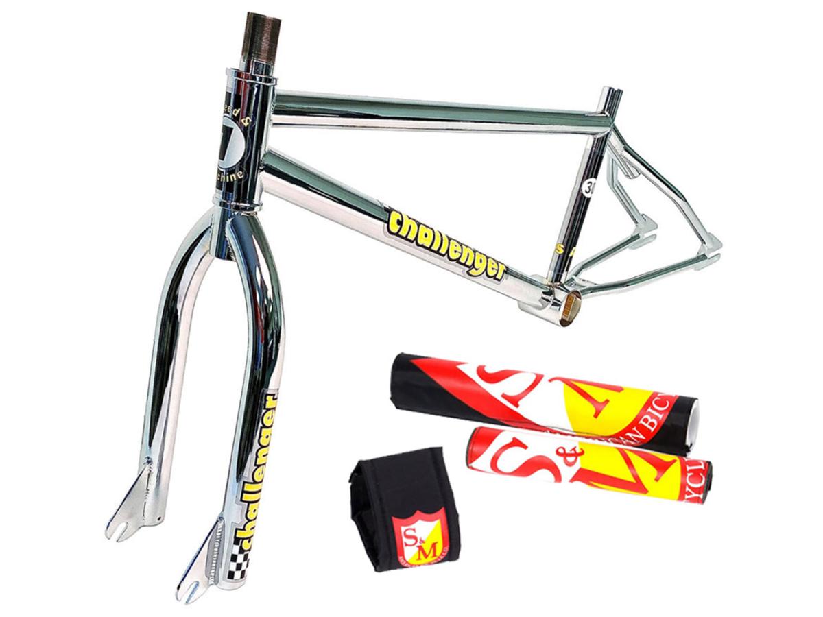 S M Challenger Frame Kit Chrome BMX Frames New Zealand