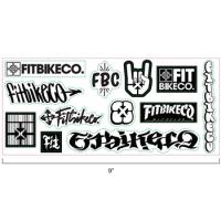 Fit - B&W Sticker Sheet